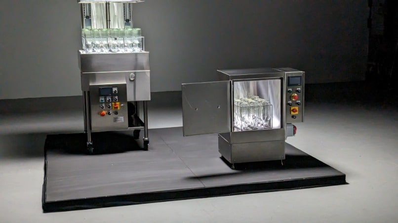 Industrial bottle rinser machine for commercial bottle rinsing – Aquatech BM