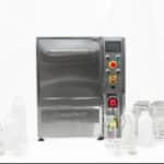 Commercial bottle rinsing machine for all types of bottles and containers